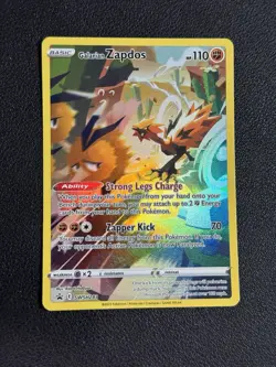 Galarian Zapdos SWSH283 - Crown Zenith Promo Pokemon Card - NM - Image 1