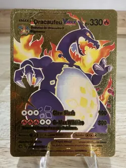 Pokemon FAN ART Dracaufeu VMAX Full Art Holo Shining Fates 107/122 - Image 1