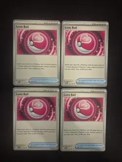 x4 Love Ball Playset 156/167 SV06: Twilight Masquerade Pokemon Tcg NM - Image 1
