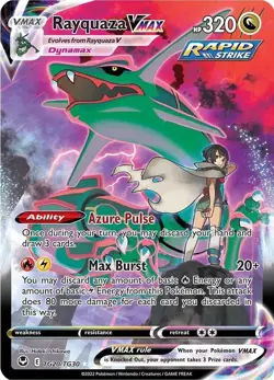 Rayquaza VMAX Full Art Silver Tempest Holo TG20 2022 Pokemon NM - Image 1