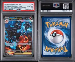 2025 Pokemon PFL Mega Charizard X ex Special Illustration Rare #125/094 PSA 10 - Image 3