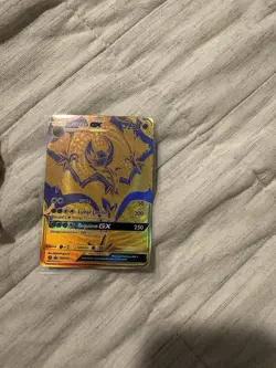 Pokemon TCG - Lunala GX SM103a & Solgaleo GX SM104a Hidden Fates Gold Promos - Image 1