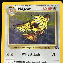 Pokemon TCG Pidgeot Jungle 8/64 Holo Unlimited Holo Rare - Vintage WOTC - Image 1