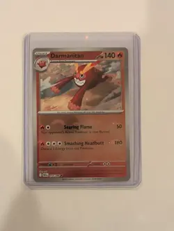 Darmanitan Poke Ball Pattern 014/086 Pokemon SV10.5: Black Bolt NM Pokemon Card - Image 1