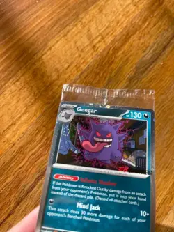 2 x Pokemon Gengar with Swirl 050/088 EB Games Stamped Promo Sealed - Image 2