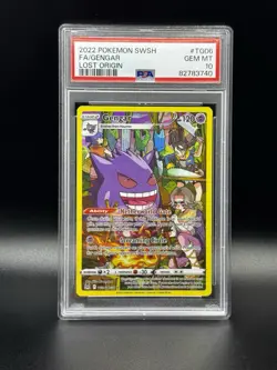 PSA 10 Pokemon full art Gengar Lost Origin TG06/TG30 - Image 1