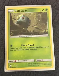 Pokemon TCG English Detective Pikachu Holo Bulbasaur 01/18 - Image 1