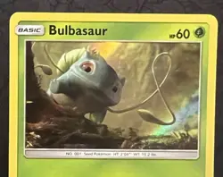 Pokemon TCG English Detective Pikachu Holo Bulbasaur 01/18 - Image 2