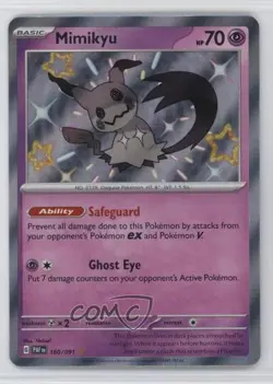 Shiny Rare - Mimikyu Pokemon Scarlet & Violet Paldean Fates PAF #160 - Image 1