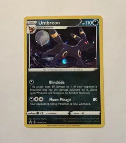 Pokemon TCG Umbreon SWSH129 Holo Black Star Promo, Sword & Shield NM/LP - Image 1