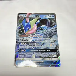 Pokemon Greninja GX Ultra Rare Holo SM-Forbidden Light 24/131 230 NM - Image 1