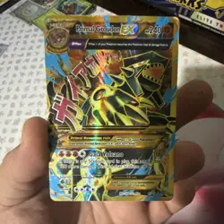 Pokemon Primal Groudon EX 97/98 XY Ancient Ultra Rare Full Art Holo - Image 1
