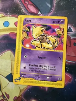 Pokemon Card - Abra - E-Reader - Common (93/165) Expedition Base Set *LP* - Image 1