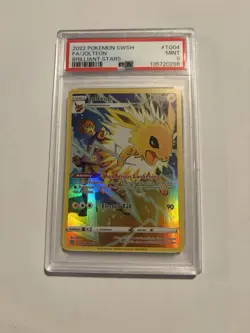 2022 Pokemon Brilliant Stars #TG04 Jolteon Full Art PSA 9 Mint - Image 1