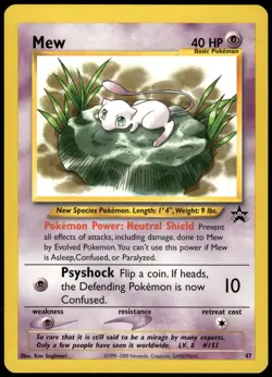 Pokemon Mew (47) Promo WoTC Promo 47/53 NM Normal - Image 1