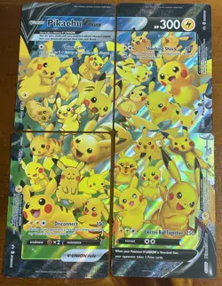 Pokemon Pikachu V-Union Set of 4 SWSH139-SWSH142 NM/M - Image 1