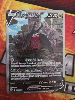 Pokemon Regidrago V (Alternate Full Art) 184/195 Swsh12: Silver Tempest - Image 1