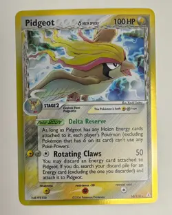2006 POKEMON EX HOLON PHANTOMS PIDGEOT #14/110 RARE HOLO FOIL NM - Image 3