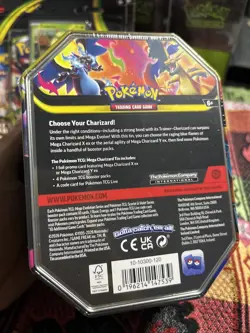 Mega Charizard X and Y Tins Sealed 2026 Set of 2 Pokemon TCG Phantasmal Flames - Image 4