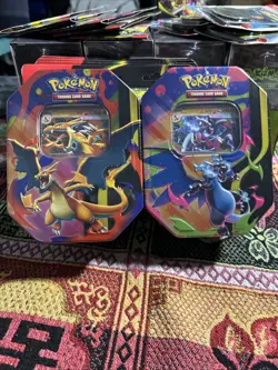 Mega Charizard X and Y Tins Sealed 2026 Set of 2 Pokemon TCG Phantasmal Flames - Image 5