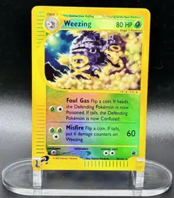 Weezing 70/165 Reverse Holo Pokemon Expedition 2002 Wotc Vintage LP/MP - Image 2