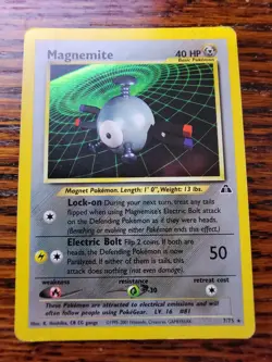 Magnemite - 7/75 - Neo Discovery - Holo Rare - Pokemon TCG Card - MP! - Image 3