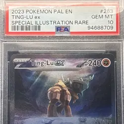 Pokemon Paldea Evolved Ting-Lu ex #263 Special Illustration Rare [PSA 10] - Image 1