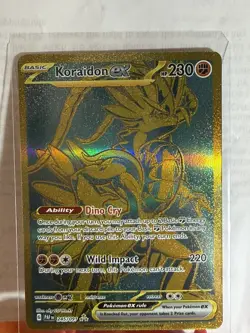 Pokemon TCG Koraidon EX 245/091 Holo Hyper Rare Paldean Fates - Image 1