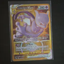 Pokemon Mewtwo VSTAR Secret Rare 086/078 GO Holo Full Art 280 HP Psy Purge - Image 1