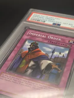 YuGiOh - Imperial Order - PSV-104 - 1st Edition Pharaoh's Servant Holo PSA 8 - Image 3