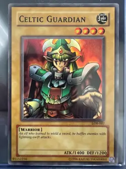 Yu-Gi-Oh! TCG Celtic Guardian Legend of Blue Eyes White Dragon LOB-007 Unlimited - Image 1