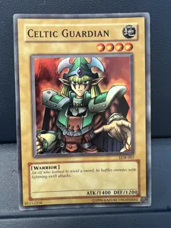 Yu-Gi-Oh! TCG Celtic Guardian Legend of Blue Eyes White Dragon LOB-007 Unlimited - Image 3