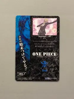 Sanji - One Piece Caramel Popcorn Card 004 - Memorial Log 3 - Japanese - Image 2