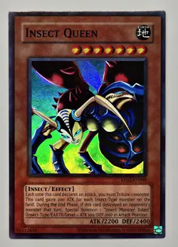 Insect Queen | Heavy Holo Bleed | Retro Pack 2 Reprint RP02-EN088 NM Yugioh TCG - Image 1
