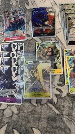 One Piece OP-15 SR lot x35: Rebecca/Gin/Brook/Sabo/Krieg/Enel/Wyper/Zoro/Koby ++ - Image 1