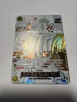 One Piece Adventure on Kami's Island Gum Gum Golden Rifle OP15-116 Alt Art NM - Image 2