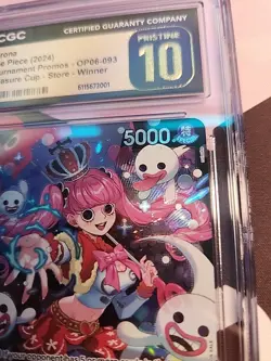 Perona (Store Treasure Cup 2024) OP06-093 One Piece Promotion CGC PRISTINE 10 - Image 5
