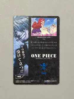 Sanji - One Piece Caramel Popcorn Card 005 - Memorial Log 2 - Japanese - Image 2