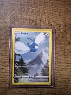 Pokemon Swablu Holo Rare TCG Card Crown Zenith: Galarian Gallery GG27/GG70 - Image 1