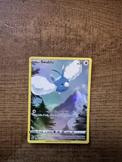 Pokemon Swablu Holo Rare TCG Card Crown Zenith: Galarian Gallery GG27/GG70 - Image 2