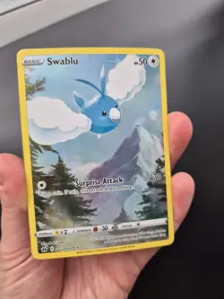 Pokemon Swablu TCG Crown Zenith Galarian Gallery Card GG27/GG70 Near Mint - Image 3