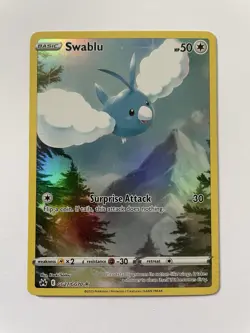 Pokemon Swablu Holo Rare TCG Card Crown Zenith: Galarian Gallery GG27/GG70 - Image 1
