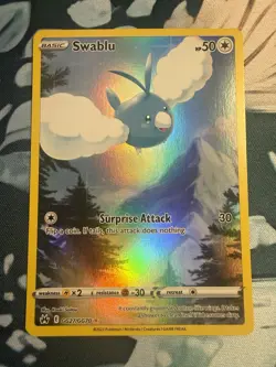 Pokemon TCG Swablu GG27/GG70 Galarian Gallery Crown Zenith NM/Mint Condition - Image 1