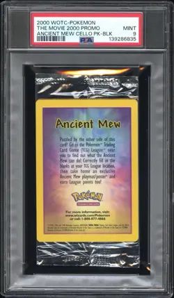POKEMON PSA 9 MINT SEALED PACK ANCIENT MEW 2000 GAME PROMO MOVIE - Image 1