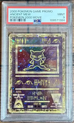 2000 POKEMON GAME PROMO ANCIENT MEW PSA MINT 9 POKEMON 2000 MOVIE - Image 1