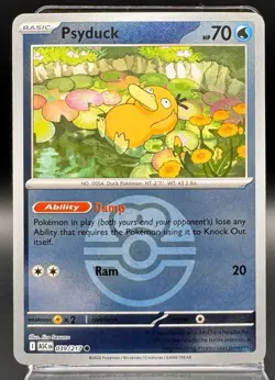 Psyduck 039/217 Reverse Holo Love Ball Ascended Heroes Pokemon TCG NM - Image 1