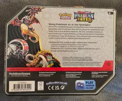 Pokemon TCG Scarlet & Violet Paldean Fates Large Tin Shiny Charizard ex - Sealed - Image 2