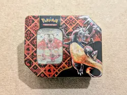 Pokemon TCG: Paldean Fates – Large Shiny Charizard ex Tin (Sealed) - Image 1