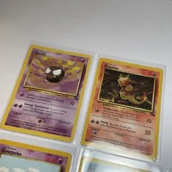 Vintage Pokemon TCG Unlimited Fossil Cards Lot Of 10 - 1999 Common & Uncommon - Image 2