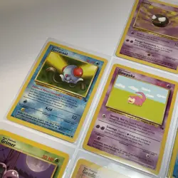 Vintage Pokemon TCG Unlimited Fossil Cards Lot Of 10 - 1999 Common & Uncommon - Image 3